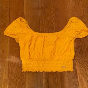 Yellow Crop Top